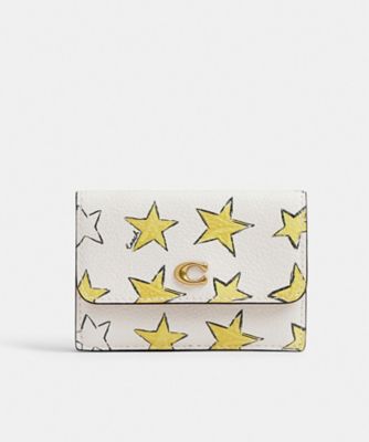 【 COACH 】 エッセンシャル スター トライフォールドウォレット エッセンシャル ミニ トライフォールド ウォレット・スター